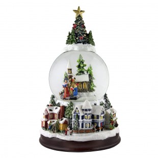 Music Box Village Base Music Snow Globe