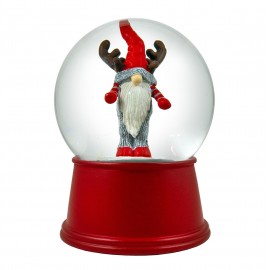 Music Box 100mm Reindeer Gnome Water Ball