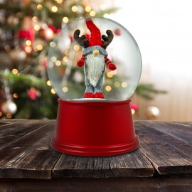 Music Box 100mm Reindeer Gnome Water Ball