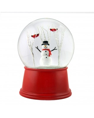 Music box man and cardinal in the tree music snowball