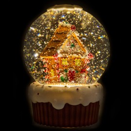 Music Box 120mm Gingerbread House Musical Water Ball